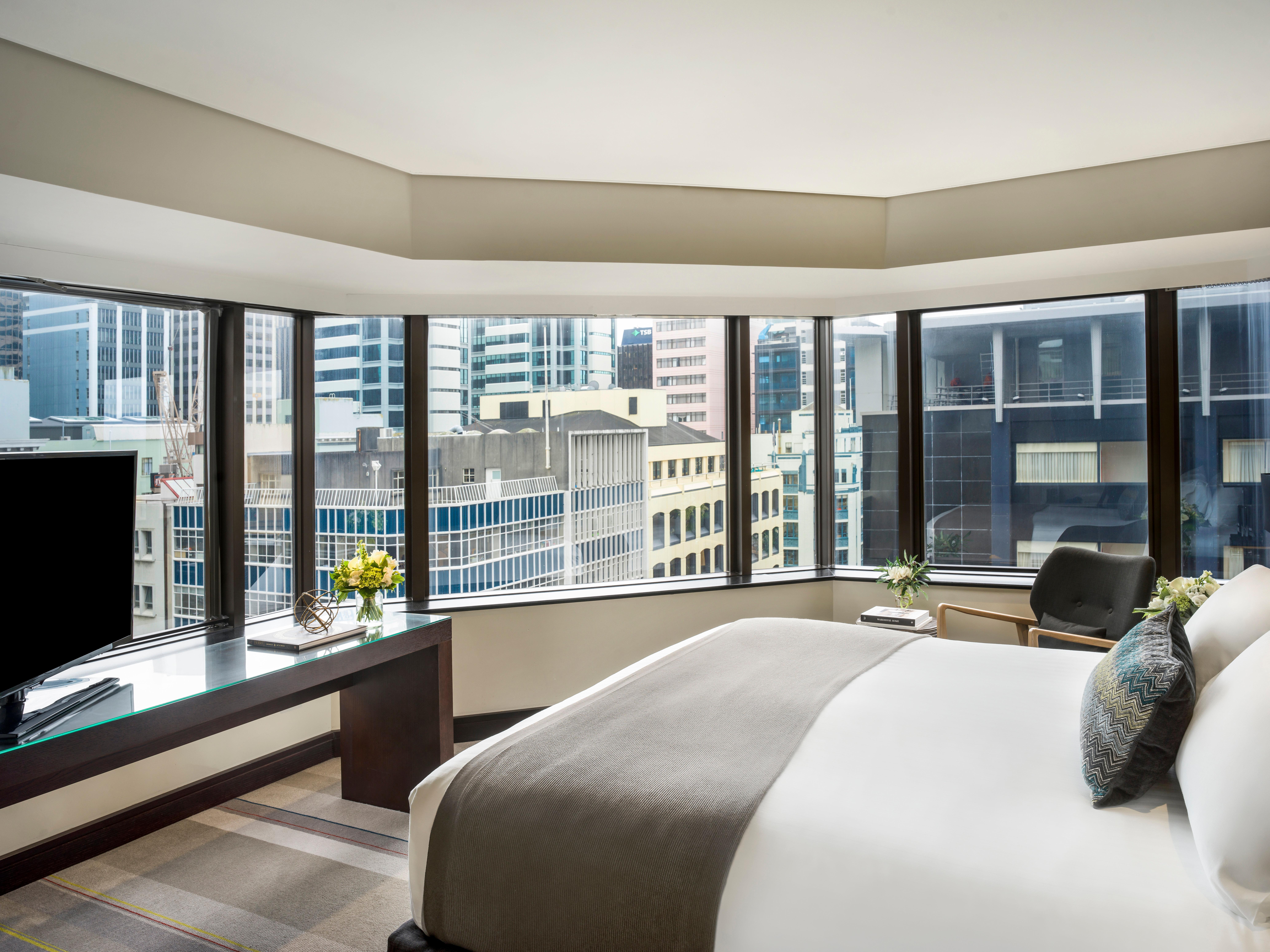 Intercontinental Wellington By Ihg Hotel Exterior photo A bedroom at The Westin Hong Kong